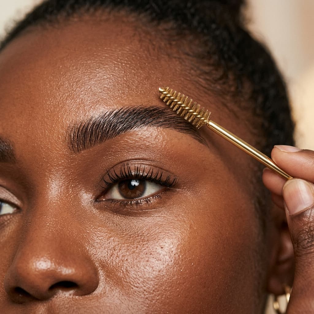 Brow lamination, brushed up.